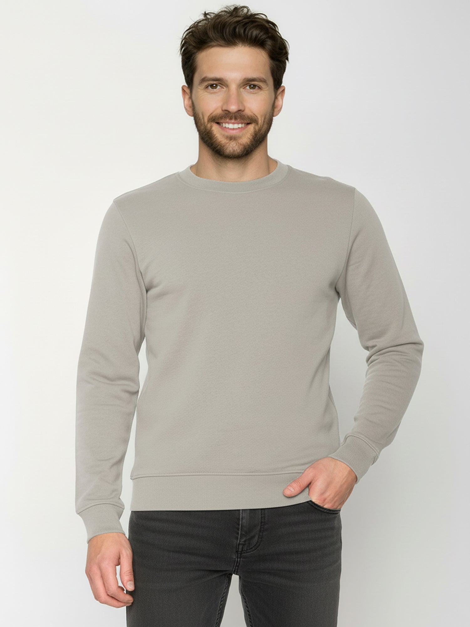 Sandstone: Gemütliches Sweatshirt aus Bio-Baumwolle für Herren [25296]