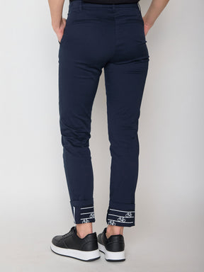 Navy: Gemütliche Chino aus Bio-Baumwoll Mix für Damen [25804]