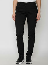 Black: Gemütliche Chino aus Bio-Baumwoll Mix für Damen [25806]