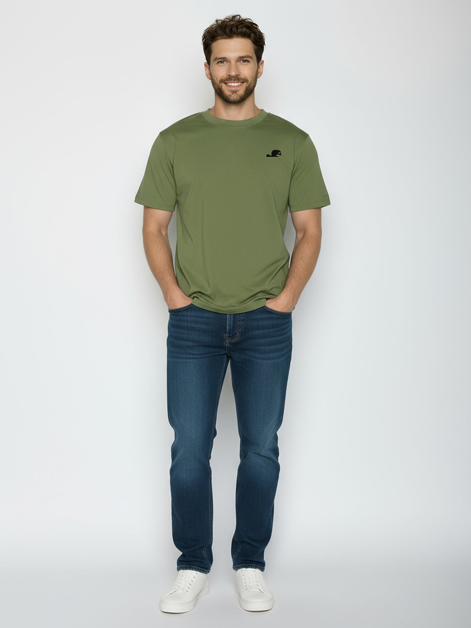 Dark Seed: Lässiges Oversize-T-Shirt aus Bio-Baumwolle für Herren [25813]