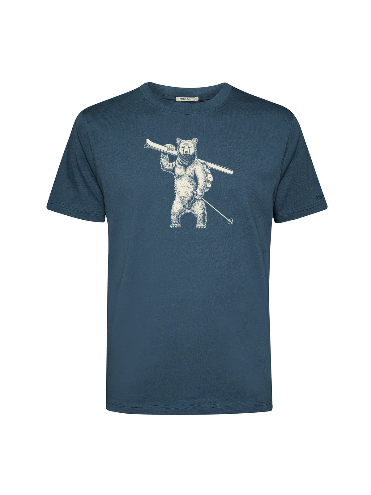 Blue Pine: Lässiges Oversize-T-Shirt aus Bio-Baumwolle für Herren [25845]