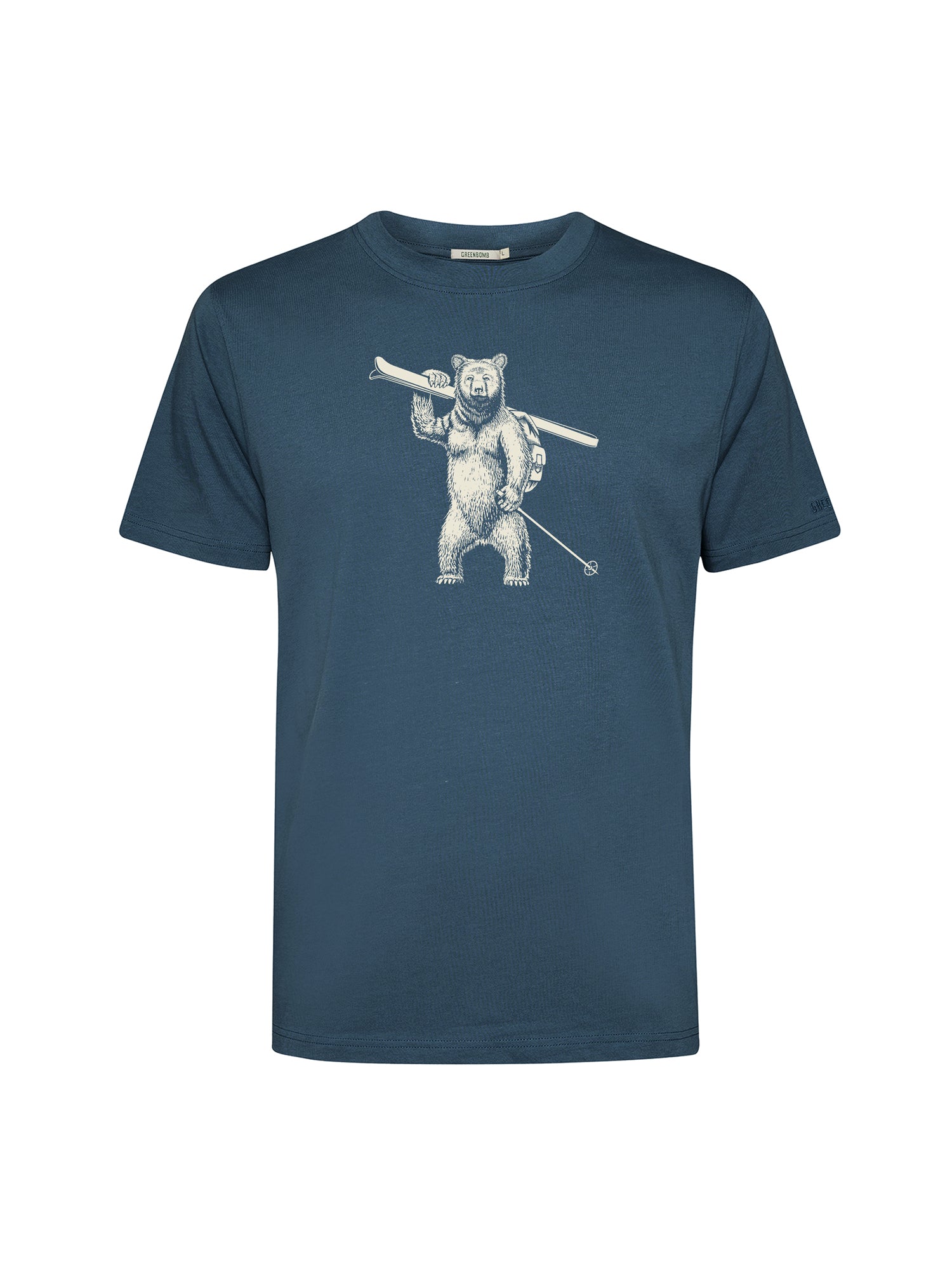 Blue Pine: Lässiges Oversize-T-Shirt aus Bio-Baumwolle für Herren [25845]