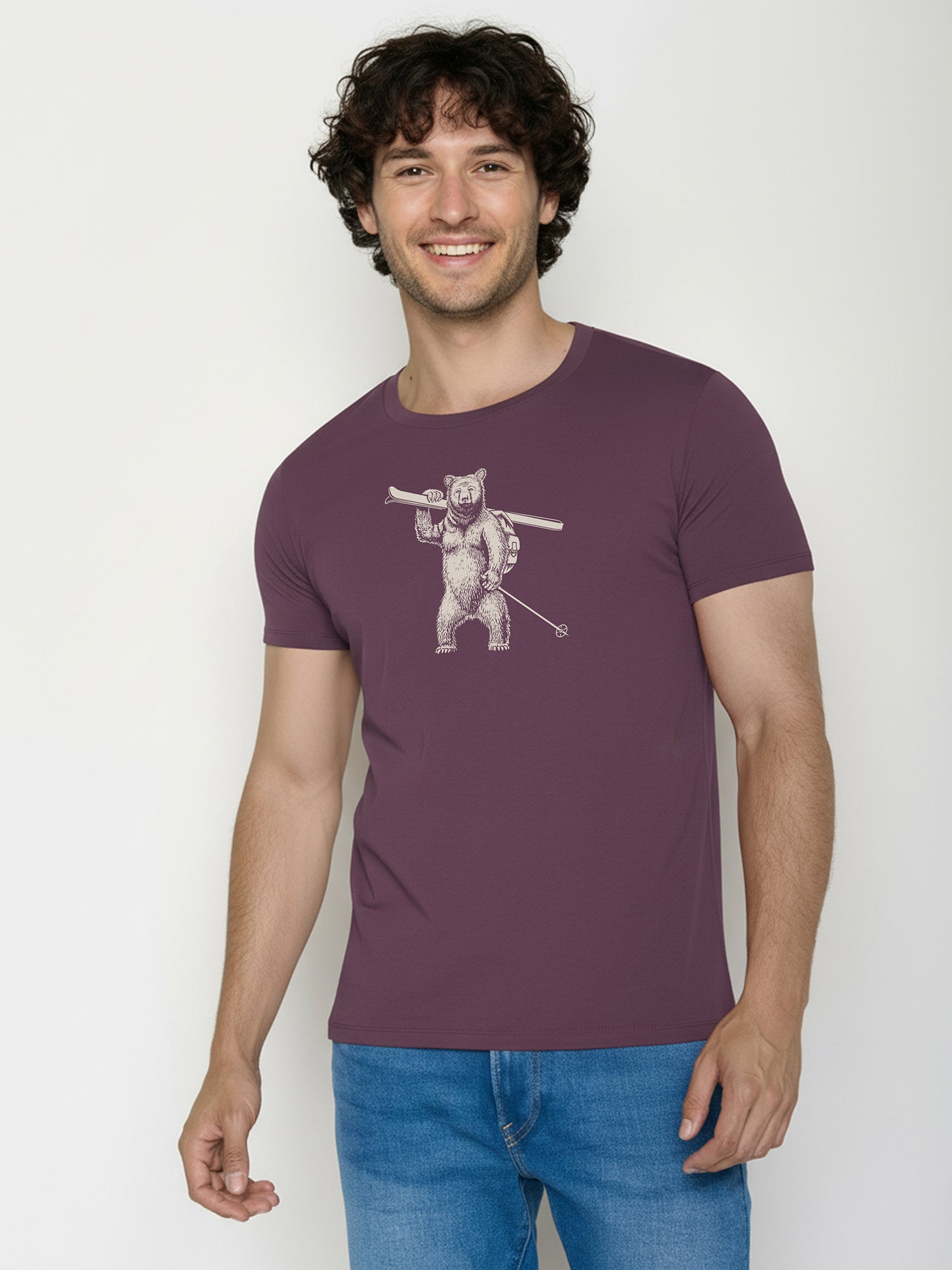Berry Bark: Sportliches T-Shirt aus Bio-Baumwolle für Herren [25852]