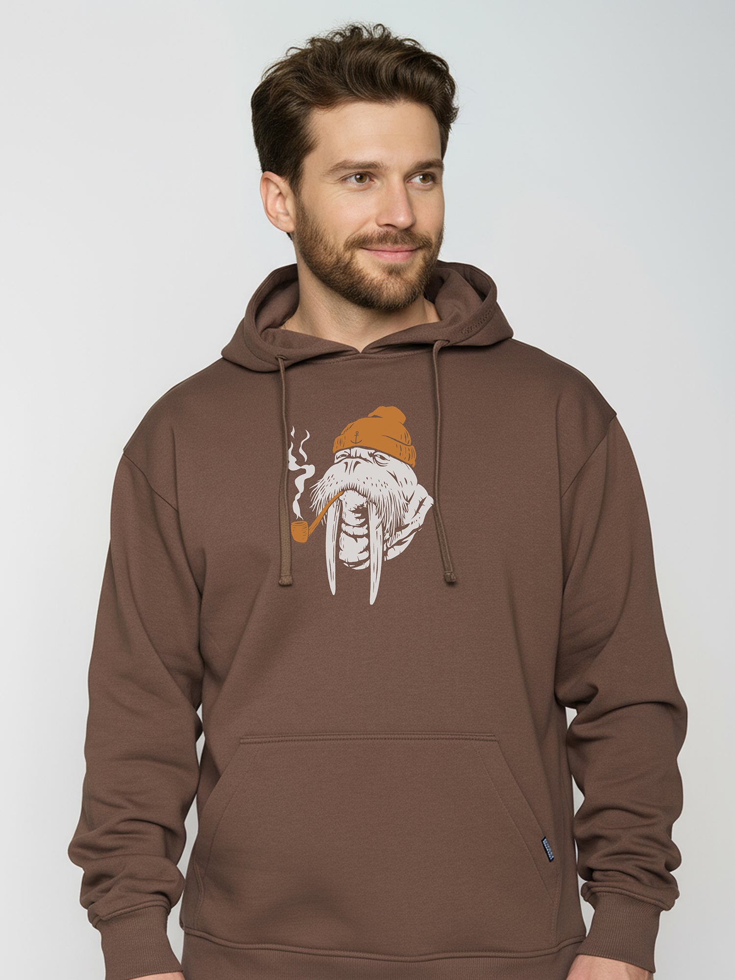 Earth Wood: Gemütlicher Hoodie aus Bio-Baumwolle für Herren [25862]