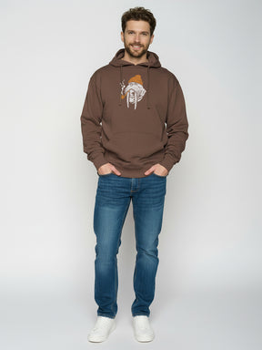 Earth Wood: Gemütlicher Hoodie aus Bio-Baumwolle für Herren [25863]