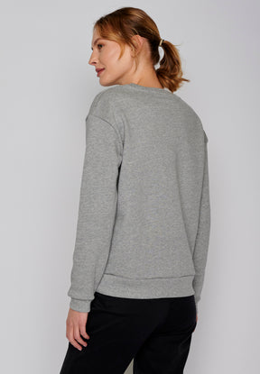 Heather Grey: Gemütliches Sweatshirt aus Bio-Baumwolle für Damen [231]