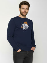 Navy: Gemütliches Sweatshirt aus Bio-Baumwolle für Herren [25871]