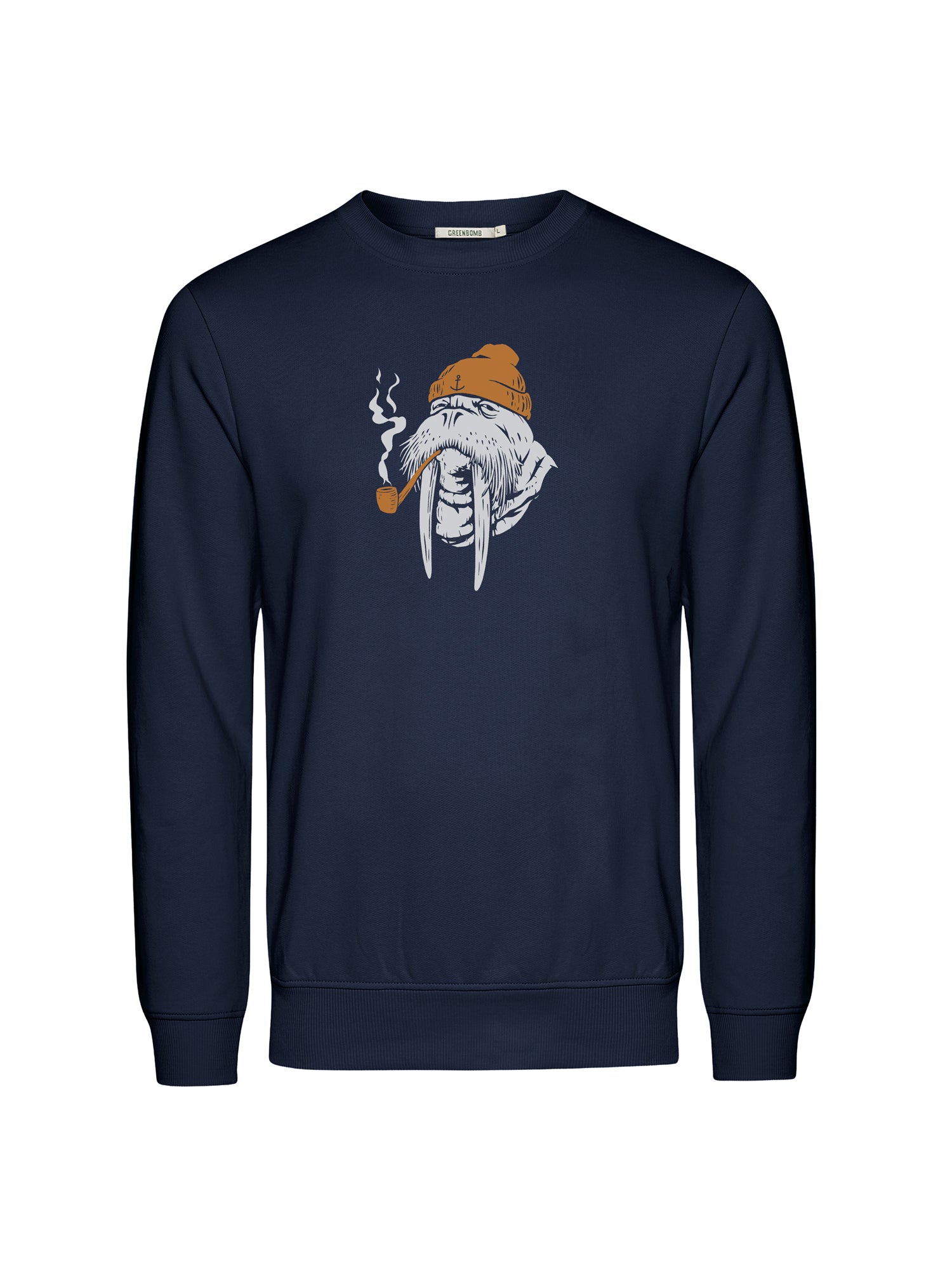 Navy: Gemütliches Sweatshirt aus Bio-Baumwolle für Herren [25875]