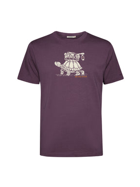 Berry Bark: Lässiges Oversize-T-Shirt aus Bio-Baumwolle für Herren [25880]