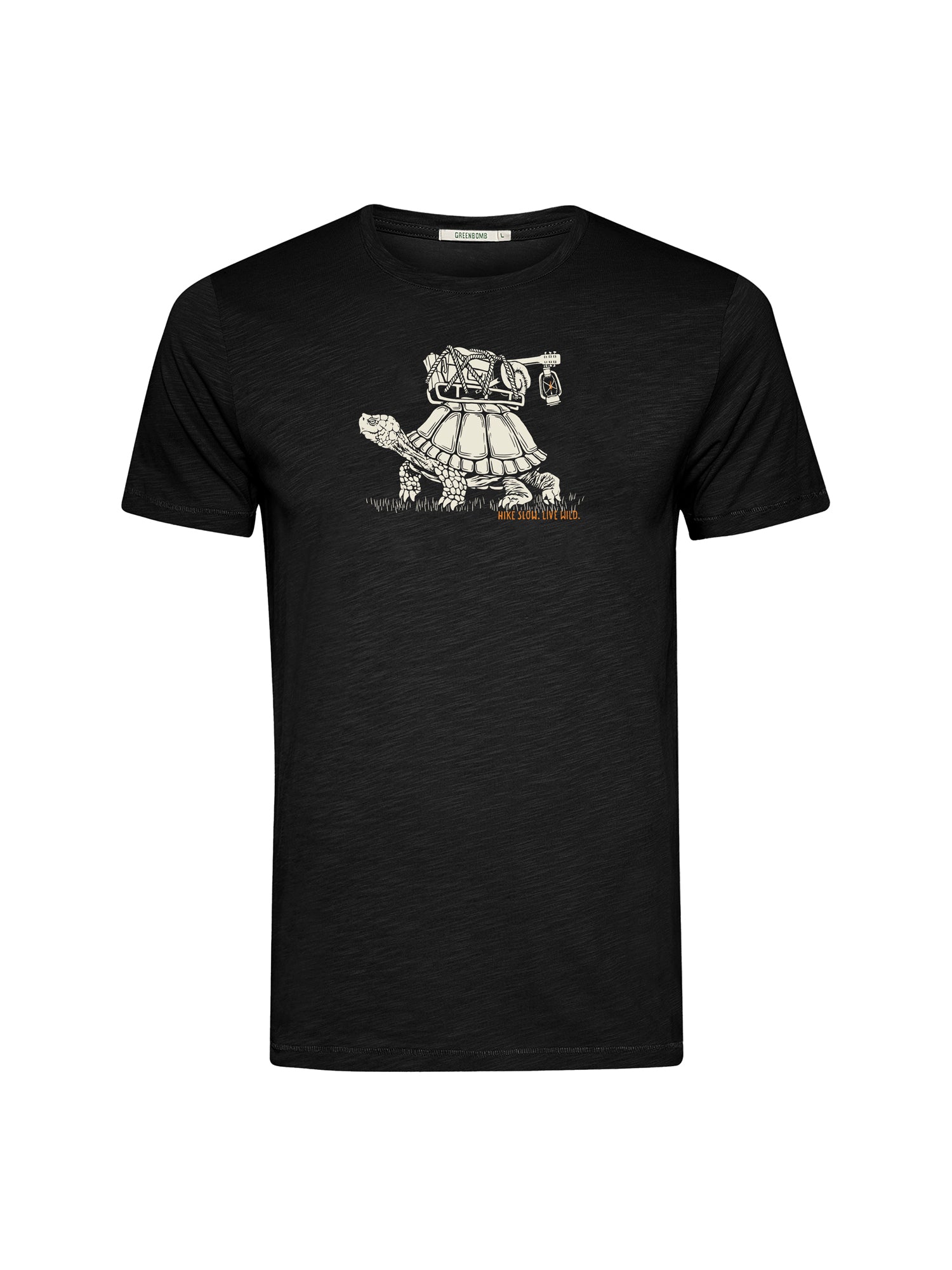 Black: Sportliches T-Shirt aus Bio-Baumwolle für Herren [25885]