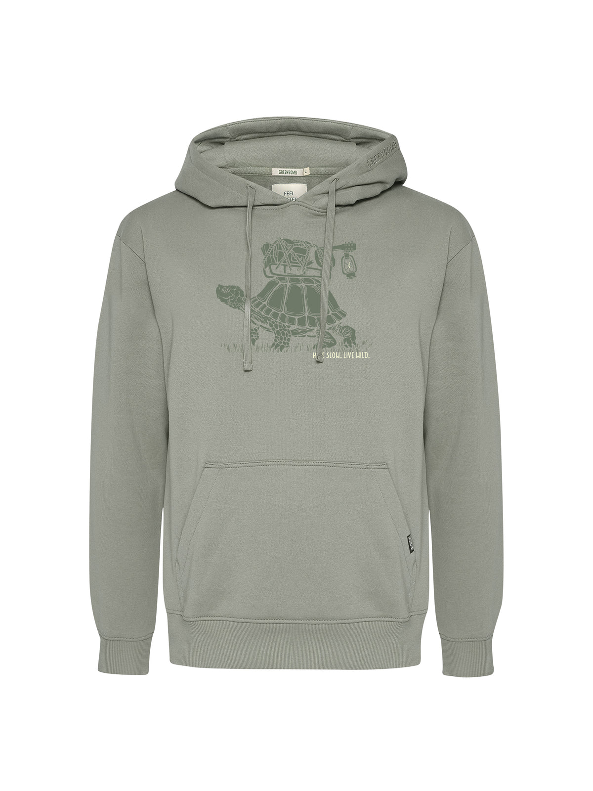 Moos Mint: Gemütlicher Hoodie aus Bio-Baumwolle für Herren [25891]