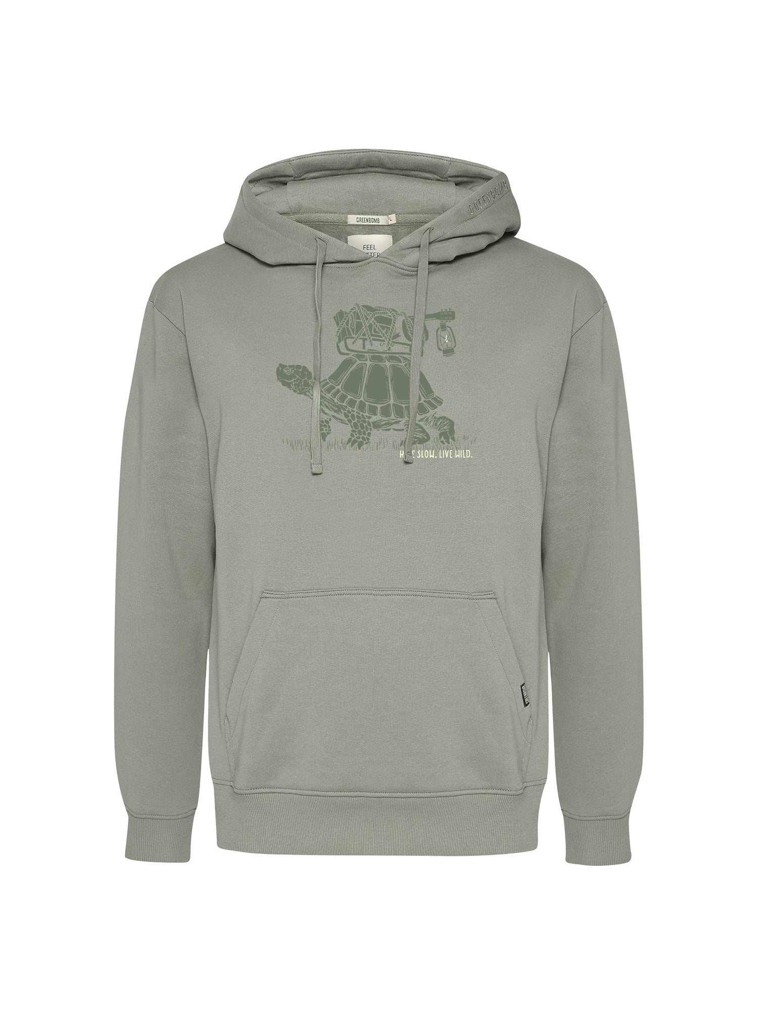 Moos Mint: Gemütlicher Hoodie aus Bio-Baumwolle für Herren [25891]