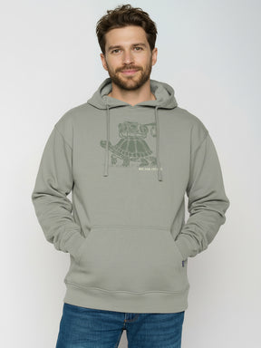 Moos Mint: Gemütlicher Hoodie aus Bio-Baumwolle für Herren [25892]