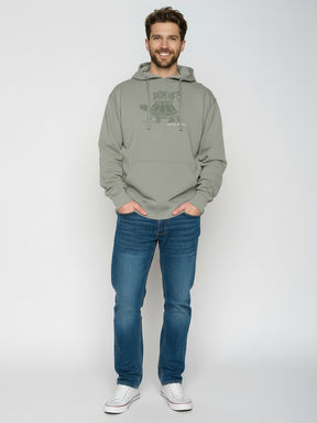 Moos Mint: Gemütlicher Hoodie aus Bio-Baumwolle für Herren [25894]