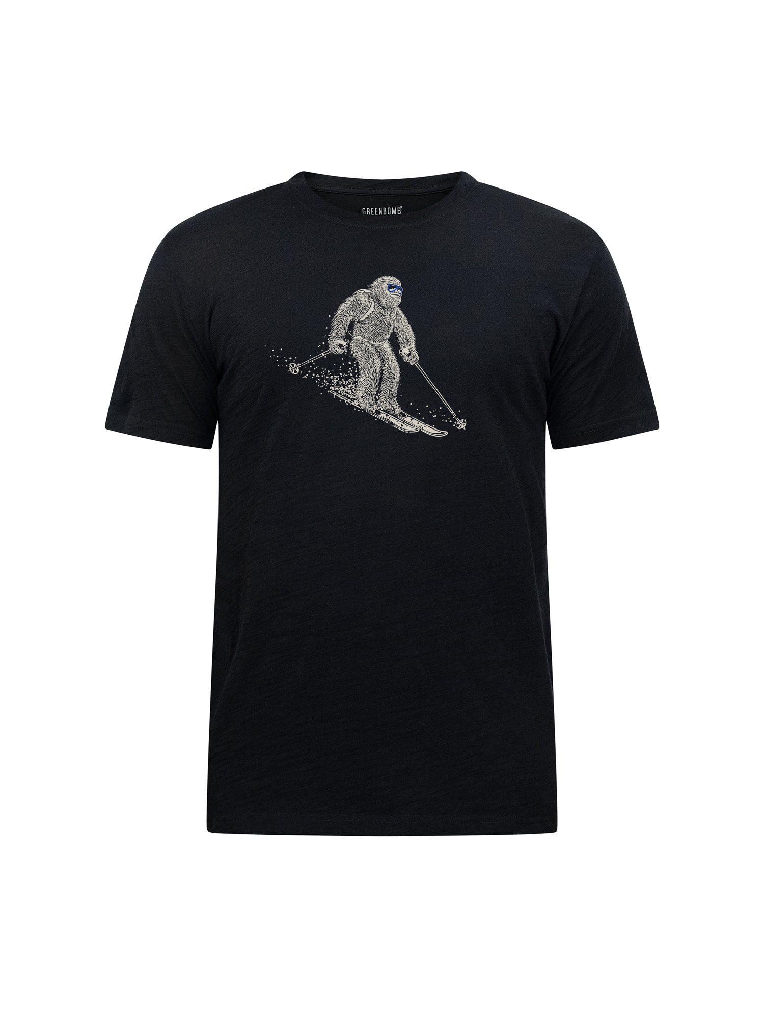 Black: Funktionales T-Shirt aus Merino-Wolle für Herren [25900]