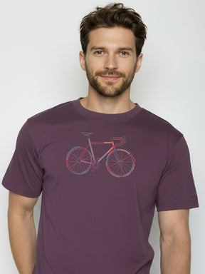 Berry Bark: Lässiges Oversize-T-Shirt aus Bio-Baumwolle für Herren [25907]