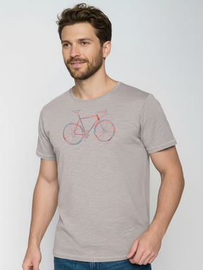Sandstone: Sportliches T-Shirt aus Bio-Baumwolle für Herren [25911]