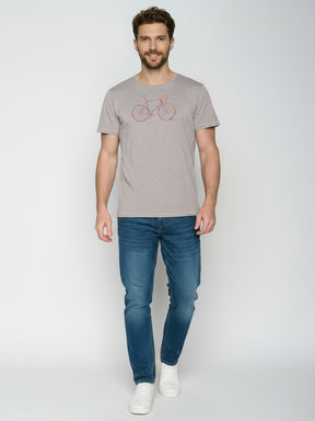 Sandstone: Sportliches T-Shirt aus Bio-Baumwolle für Herren [25913]