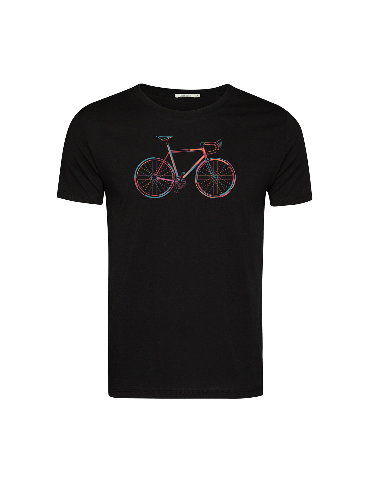 Black: Sportliches T-Shirt aus Bio-Baumwolle für Herren [25920]