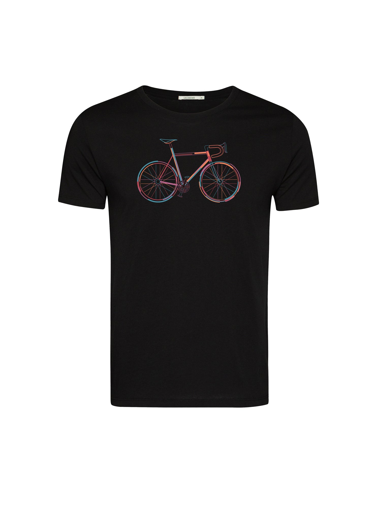Black: Sportliches T-Shirt aus Bio-Baumwolle für Herren [25920]