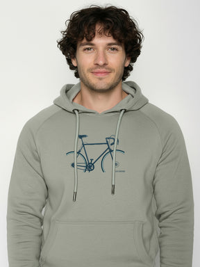 Moos Mint: Hoodie aus Bio-Baumwolle mit Raglan-Arm für Herren [25927]