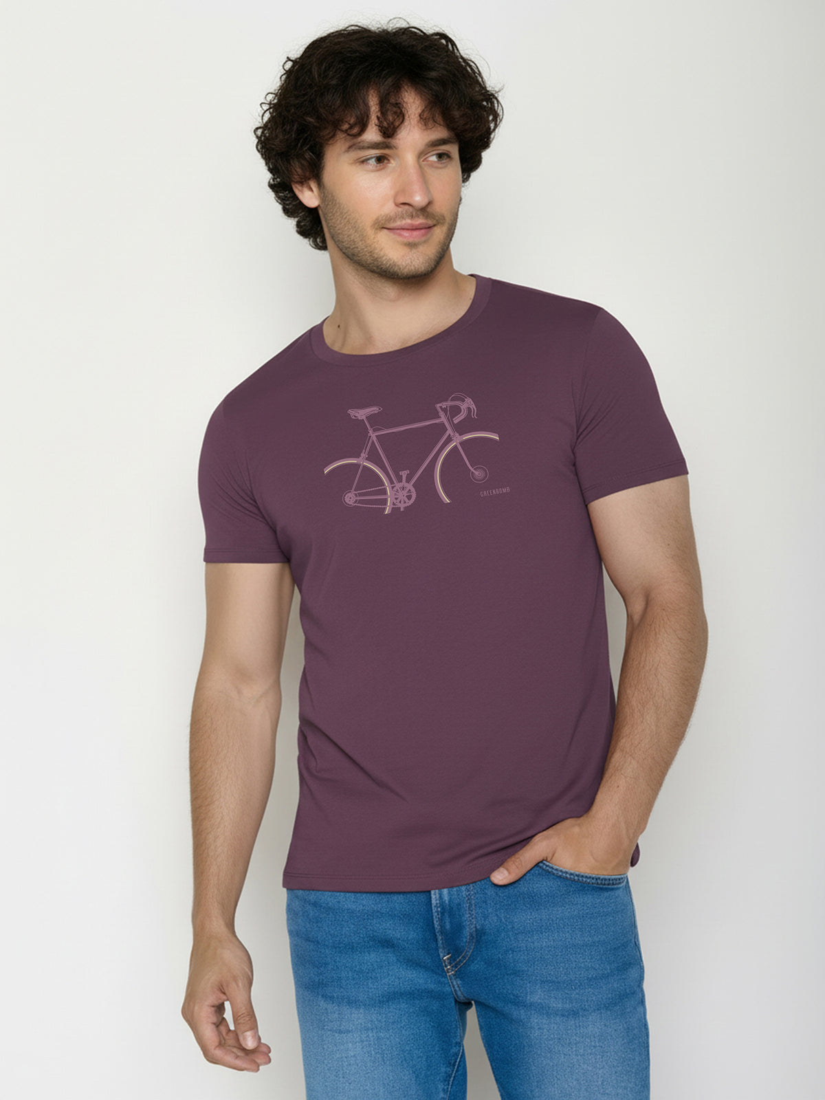 Berry Bark: Sportliches T-Shirt aus Bio-Baumwolle für Herren [25931]