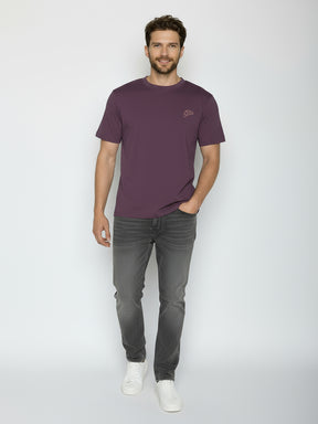 Berry Bark: Lässiges Oversize-T-Shirt aus Bio-Baumwolle für Herren [25943]