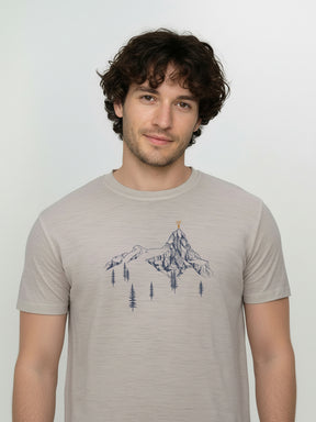 Sandstone: Funktionales T-Shirt aus Merino-Wolle für Herren [25948]