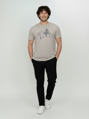 Sandstone: Funktionales T-Shirt aus Merino-Wolle für Herren [25949]