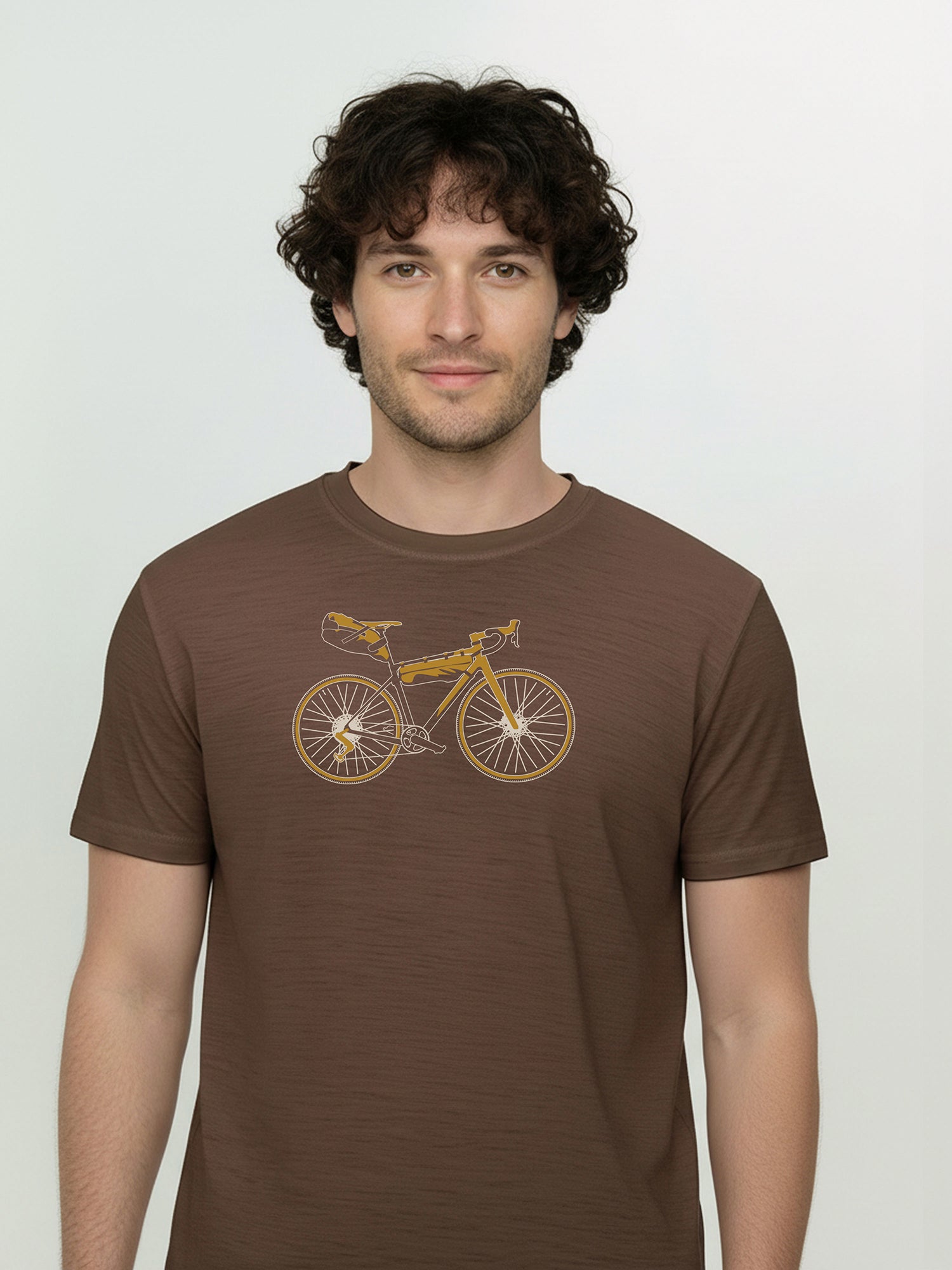 Earth Wood: Funktionales T-Shirt aus Merino-Wolle für Herren [25953]