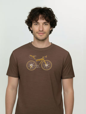 Earth Wood: Funktionales T-Shirt aus Merino-Wolle für Herren [25953]
