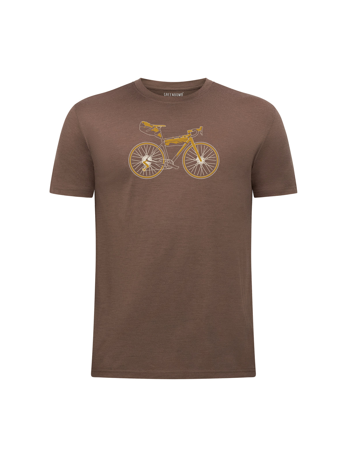 Earth Wood: Funktionales T-Shirt aus Merino-Wolle für Herren [25956]