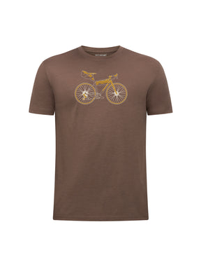 Earth Wood: Funktionales T-Shirt aus Merino-Wolle für Herren [25956]