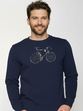 Navy: Gemütliches Sweatshirt aus Bio-Baumwolle für Herren [25968]
