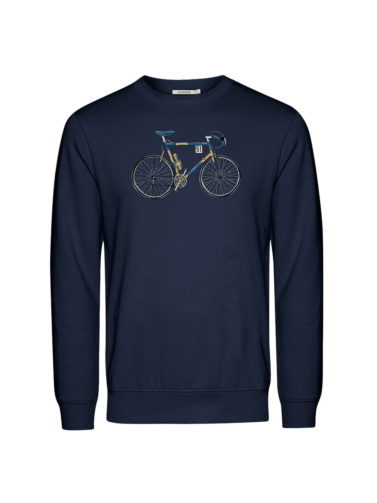 Navy: Gemütliches Sweatshirt aus Bio-Baumwolle für Herren [25971]