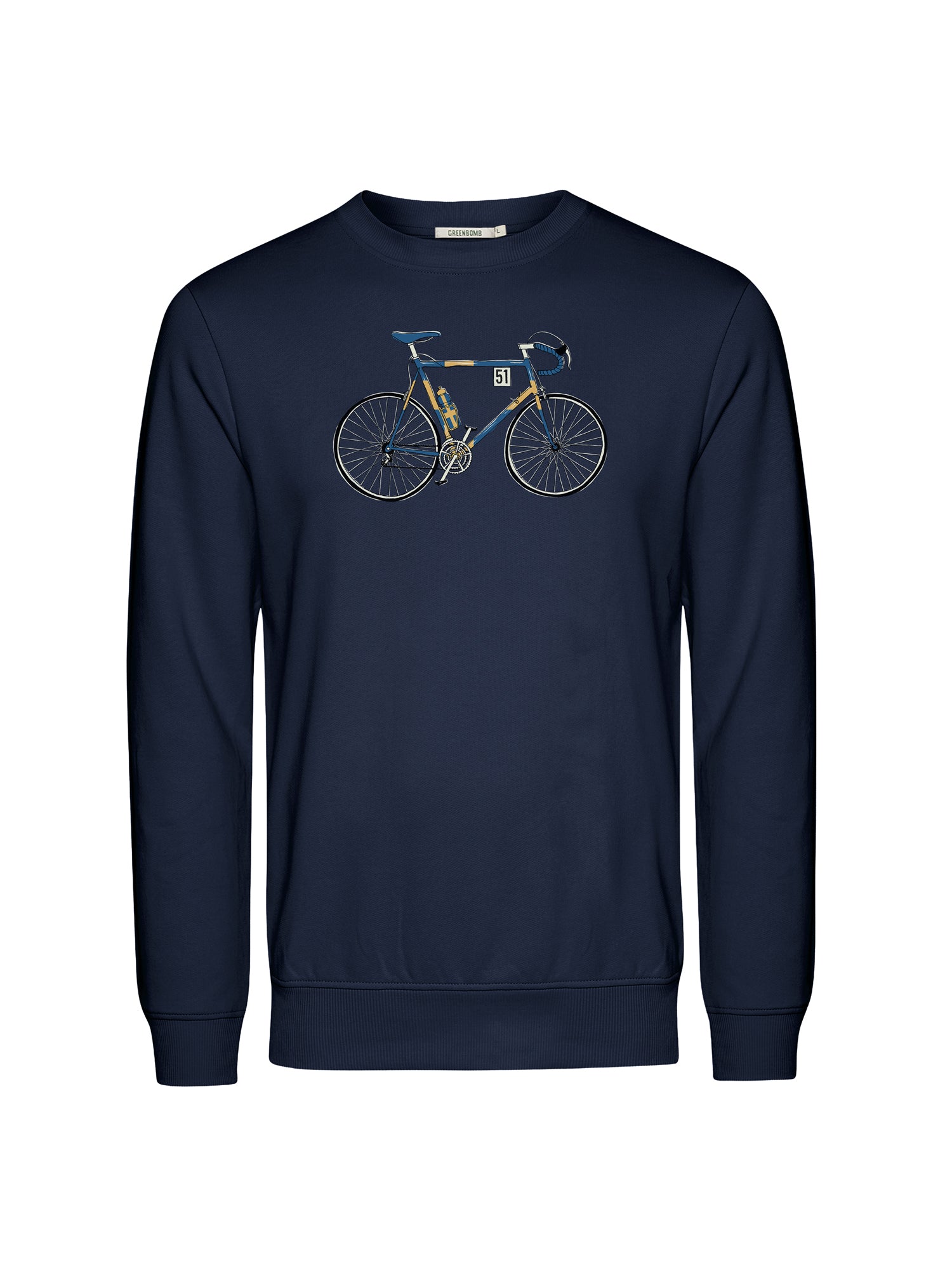 Navy: Gemütliches Sweatshirt aus Bio-Baumwolle für Herren [25971]