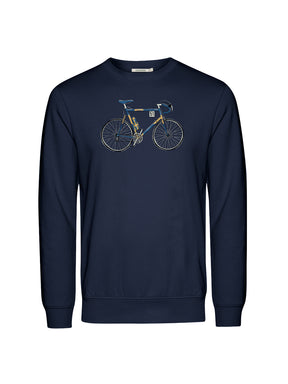 Navy: Gemütliches Sweatshirt aus Bio-Baumwolle für Herren [25971]