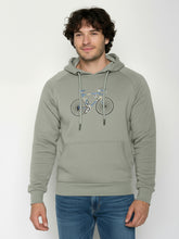 Moos Mint: Hoodie aus Bio-Baumwolle mit Raglan-Arm für Herren [25977]