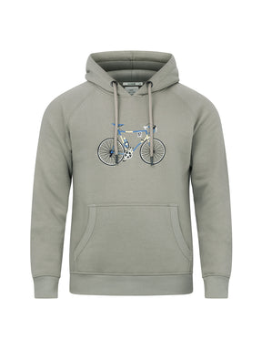 Moos Mint: Hoodie aus Bio-Baumwolle mit Raglan-Arm für Herren [25982]