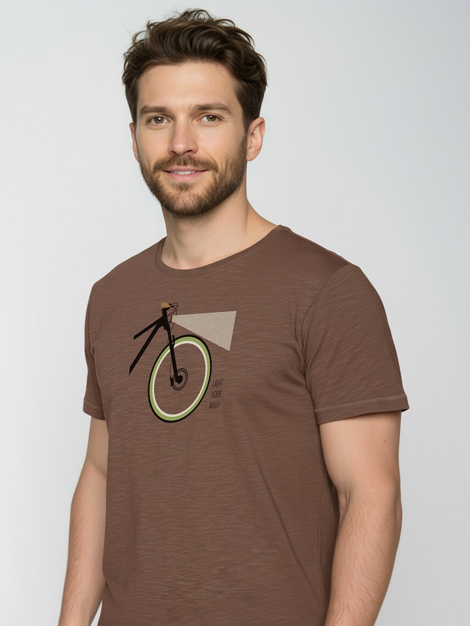 Earth Wood: Sportliches T-Shirt aus Bio-Baumwolle für Herren [25989]