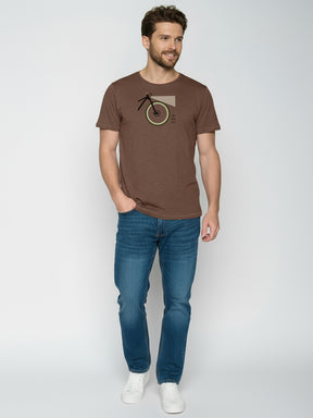 Earth Wood: Sportliches T-Shirt aus Bio-Baumwolle für Herren [25990]