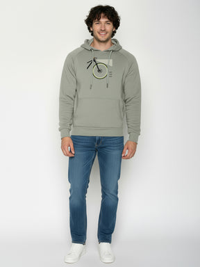 Moos Mint: Hoodie aus Bio-Baumwolle mit Raglan-Arm für Herren [26000]
