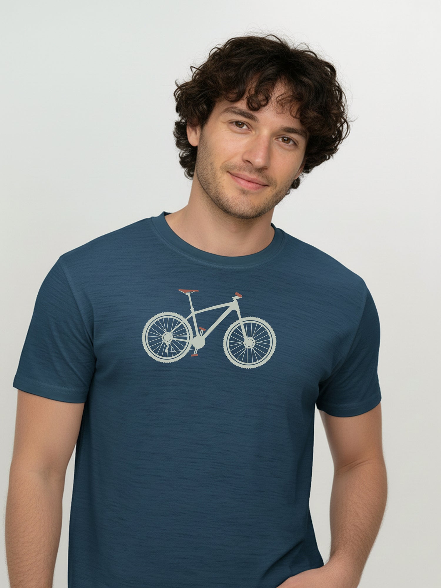 Blue Pine: Funktionales T-Shirt aus Merino-Wolle für Herren [26004]