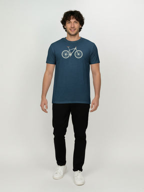 Blue Pine: Funktionales T-Shirt aus Merino-Wolle für Herren [26005]