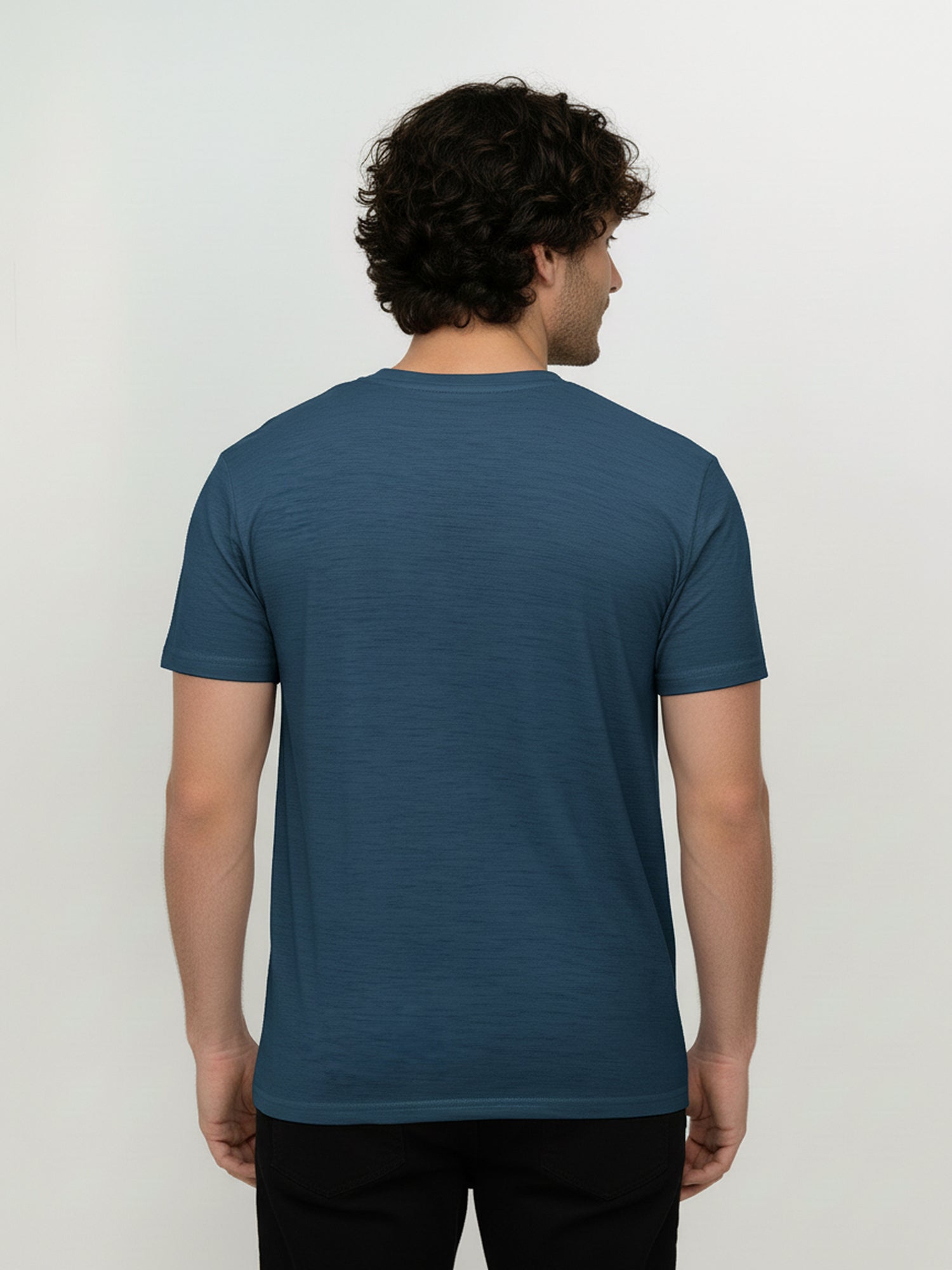 Blue Pine: Funktionales T-Shirt aus Merino-Wolle für Herren [26006]
