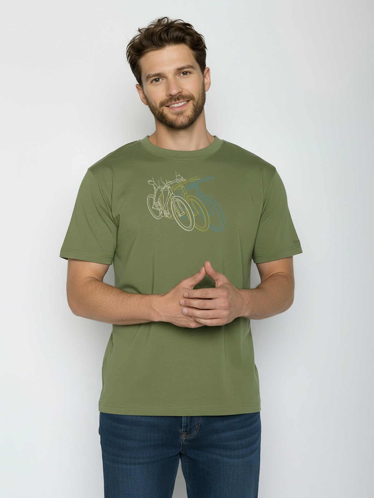 Dark Seed: Lässiges Oversize-T-Shirt aus Bio-Baumwolle für Herren [26008]