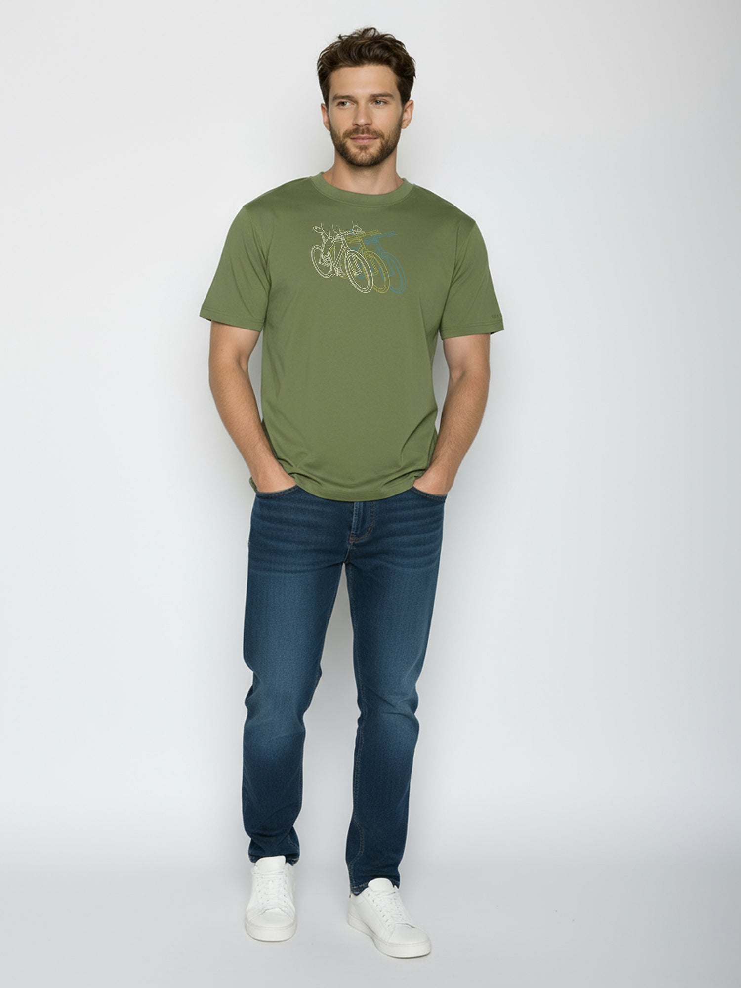 Dark Seed: Lässiges Oversize-T-Shirt aus Bio-Baumwolle für Herren [26010]