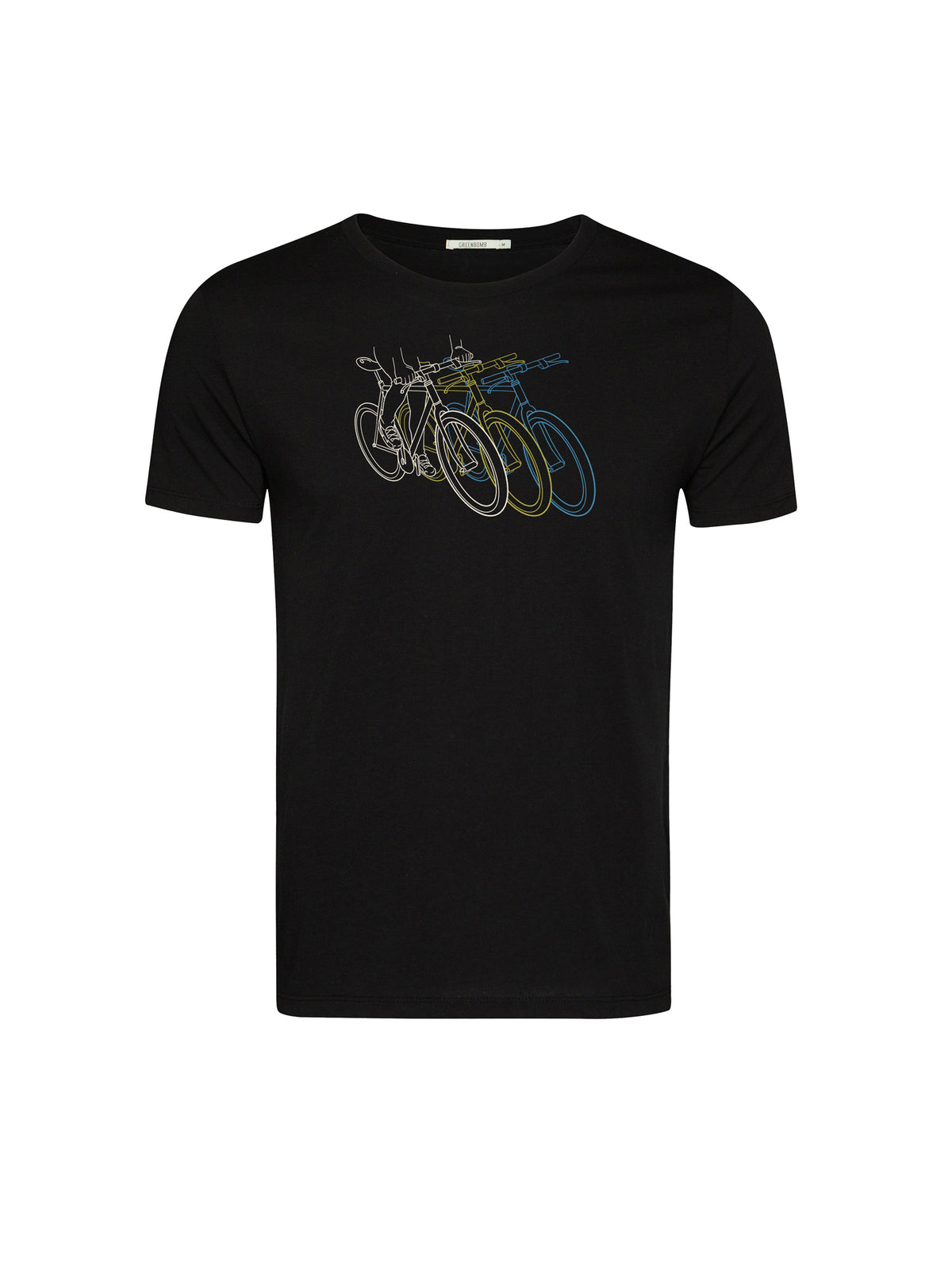 Black: Sportliches T-Shirt aus Bio-Baumwolle für Herren [26022]