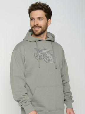 Moos Mint: Gemütlicher Hoodie aus Bio-Baumwolle für Herren [26024]