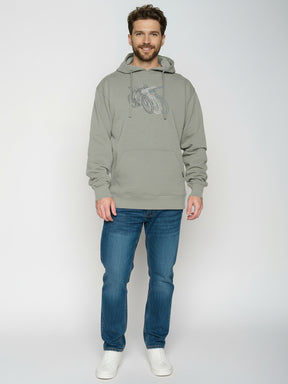 Moos Mint: Gemütlicher Hoodie aus Bio-Baumwolle für Herren [26025]